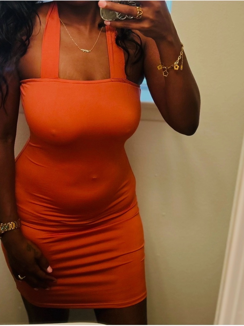 Women's Halter Bodycon Dress in Mauve